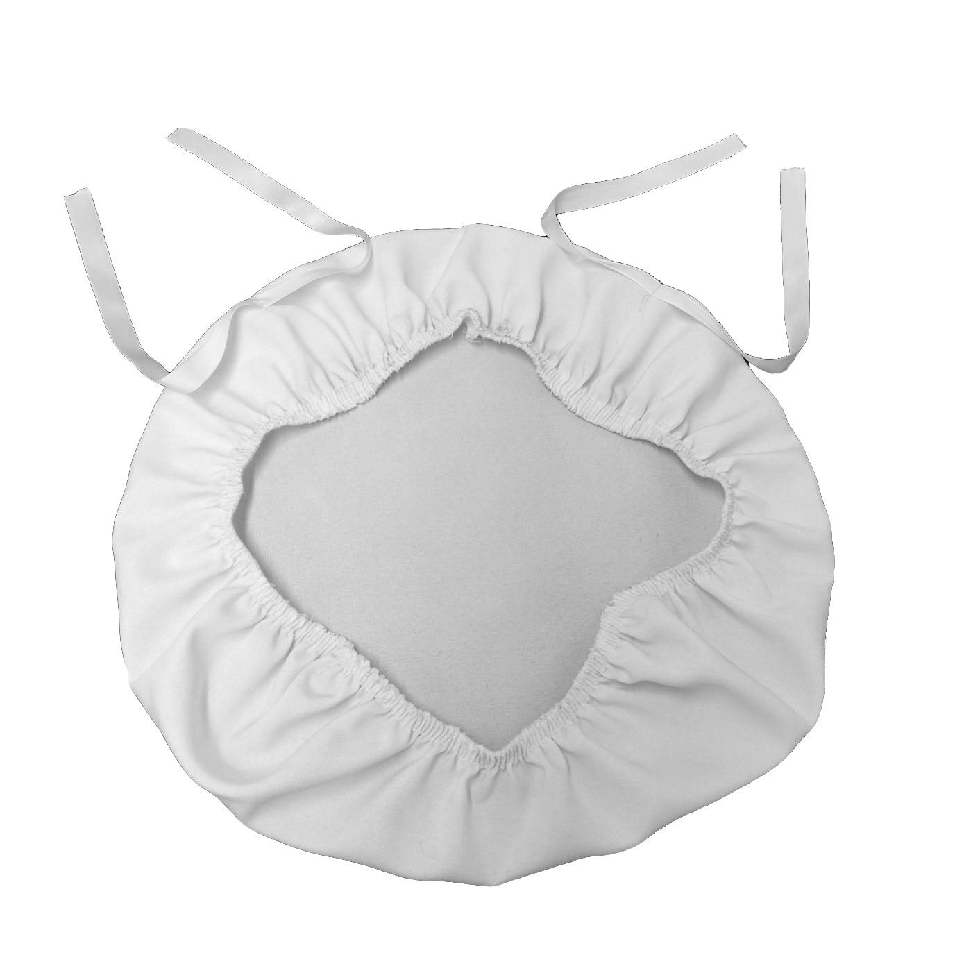 La Linen - Funda De Cojín Para Silla La, Lino Y Poliéster, Popelina Blanca (paquete De 4)