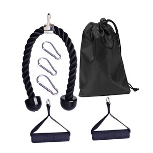 Ioensy - Juego De Accesorios Para Máquina De Cables, Cuerda Desplegable Para Levantamiento De Pesas, Dorsales Y Hombros