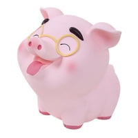Magideal - Hucha De Cerdo Estatua De Cerdo Hucha Botellas Pequeñas, Novedad, Olla De Ahorro, Contenedor De Dinero Caja De Ahorro De Dinero Para Bar Café Escritor Estrabismo