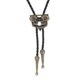 thumbnail image 3 of punk skeleton skull bolo tie cuero corbata collar western antique copper, 3 of 3