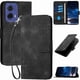 thumbnail image 1 of Funda Flip Premium Fibra de Carbono para Motorola MOTO G85 5G con Soporte y Cierre Negro, 1 of 6