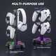 thumbnail image 3 of Estación de carga multidispositivo con soporte para auriculares con iluminación RGB, concentrador USB compatible con PS5/PS4/Xbox/Switc Pro Controllers & Headse-Negro, 3 of 8