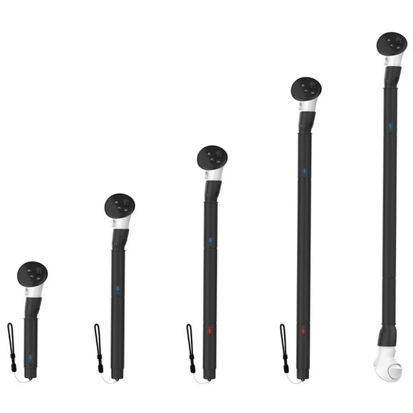 VR Controller Accessories, VR Gorilla Tag Long Arms Grips for Meta Quest 3 Beat Saber Golf Club Baseball-Negro
