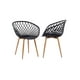 thumbnail image 1 of Pack 2 Sitiales Butaca Mesh Polipropileno Para Living O Terraza - Negro, 1 of 3