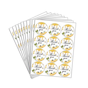 Magideal - 10 Uds. Pegatinas De Agradecimiento De De Miel Para Despedida De Soltera Pegatinas De Sello De Sobre Etiquetas De Papel Para Tarros Botellas Fab