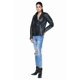 thumbnail image 2 of Falda Cuero Sharo Azul Marino, 2 of 8