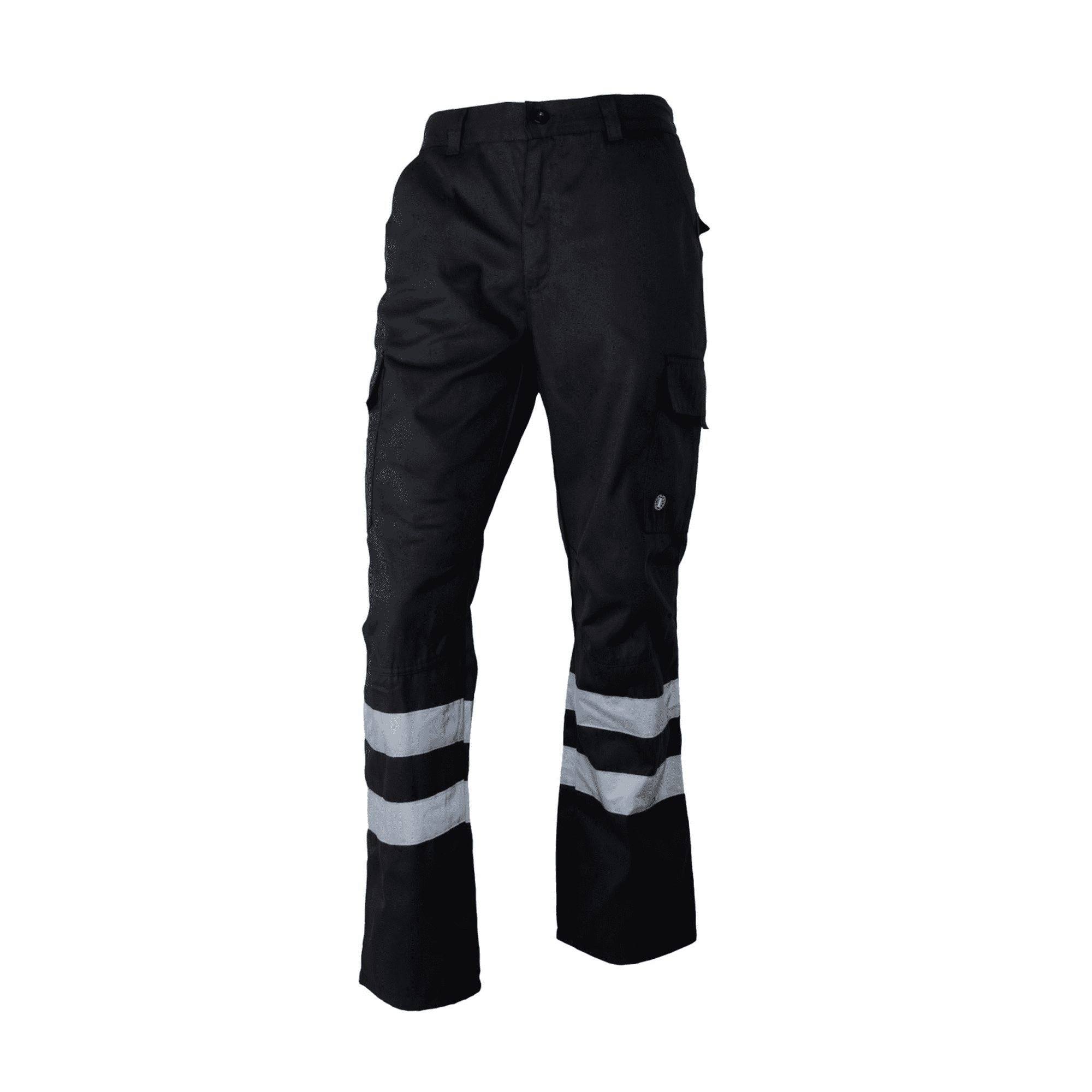 T-world - Pantalón Cargo Gabardina Con Cinta Hombre Negro