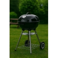 Cosas Casa - Parrilla A Carbon Encina Con Ruedas Negro