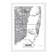 thumbnail image 1 of Cuadro Mapa Miami con Marco Blanco, 1 of 1