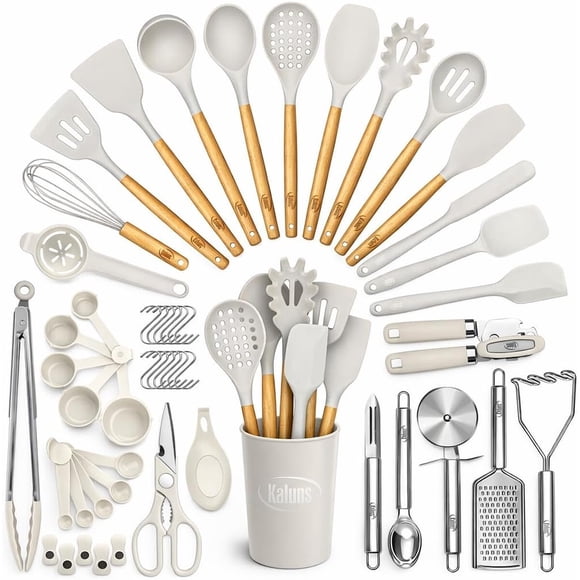 Set de Utensilios de Cocina Kaluns de Silicona, 50 Piezas