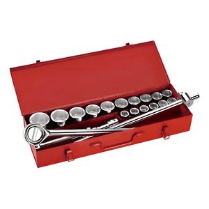 Genérico - Juegos De Dados Chicharra Cuadrante 3/4 Drive 19-50Mm 21 Pcs Color Plateado
