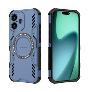 Funda Foxdock Para Iphone 17 , Magnética, Resistente A Golpes, Con Soporte, Unisex, Carga Inalámbrica