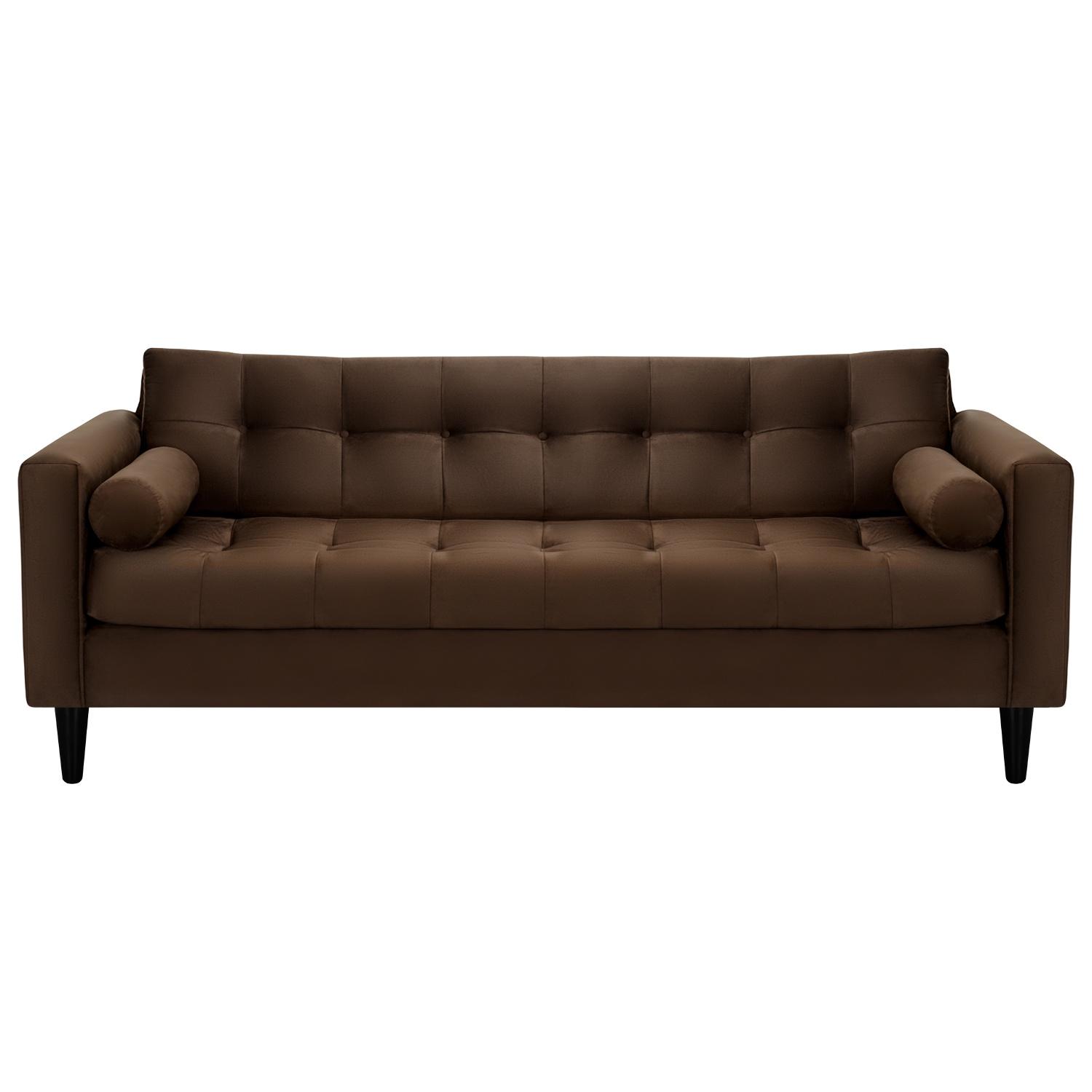 Bodevir - Sofa Retro 3Cg Felpa 00 Chocolate