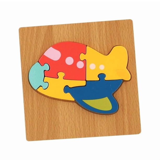 Puzzle Rompecabeza De Madera Encaje Didactico 15x15cm Niños