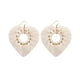 thumbnail image 1 of Pendientes De Borla En Forma De Corazón De Moda Pendientes Colgantes Llamativos Para Bodas Blanco, 1 of 1