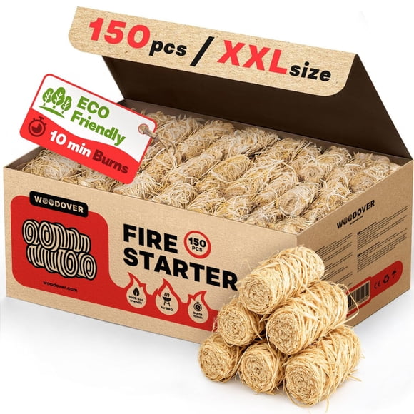 Fire Starters 150 Unidades Para Chimenea Fogata Barbacoa