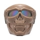 thumbnail image 1 of Máscara De Gafas De Calavera Ajustable Para Esquiar, Nevar, Motociclismo, Accesorio De Película, Lente Colorida Caqui, 1 of 5