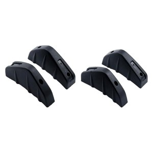 Ioensy - 4 Piezas Coche Trasero Inferior Parachoques Ala Labio Difusor Spoiler Tiburón Aleta Protector Estilo A