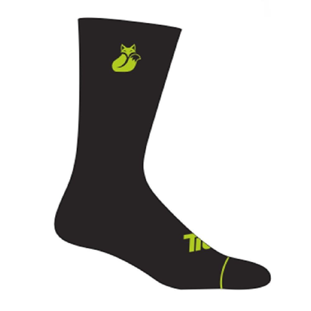 Calcetin Tilki Comfort Negro/Amarillo Fluor Pack X3 Tenis Padel