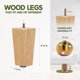 thumbnail image 3 of Patas de Madera Cuadradas Ajustables Yes4All 11.5 cm 4 piezas, 3 of 6