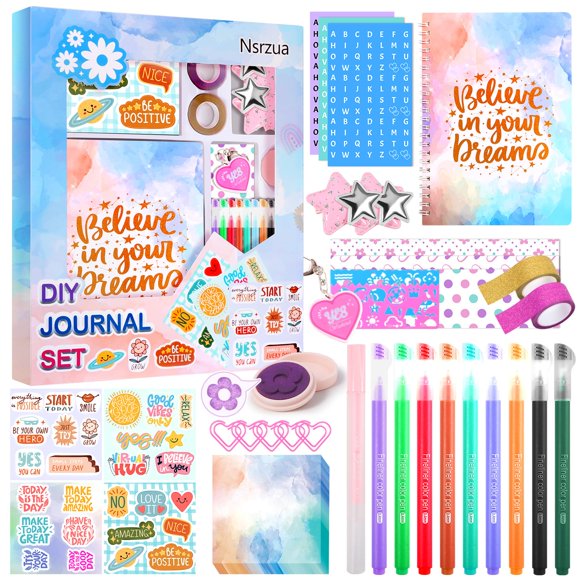 Kit de Diario DIY Nsrzua para Niñas 8‑14 años, Regalo de Cumpleaños