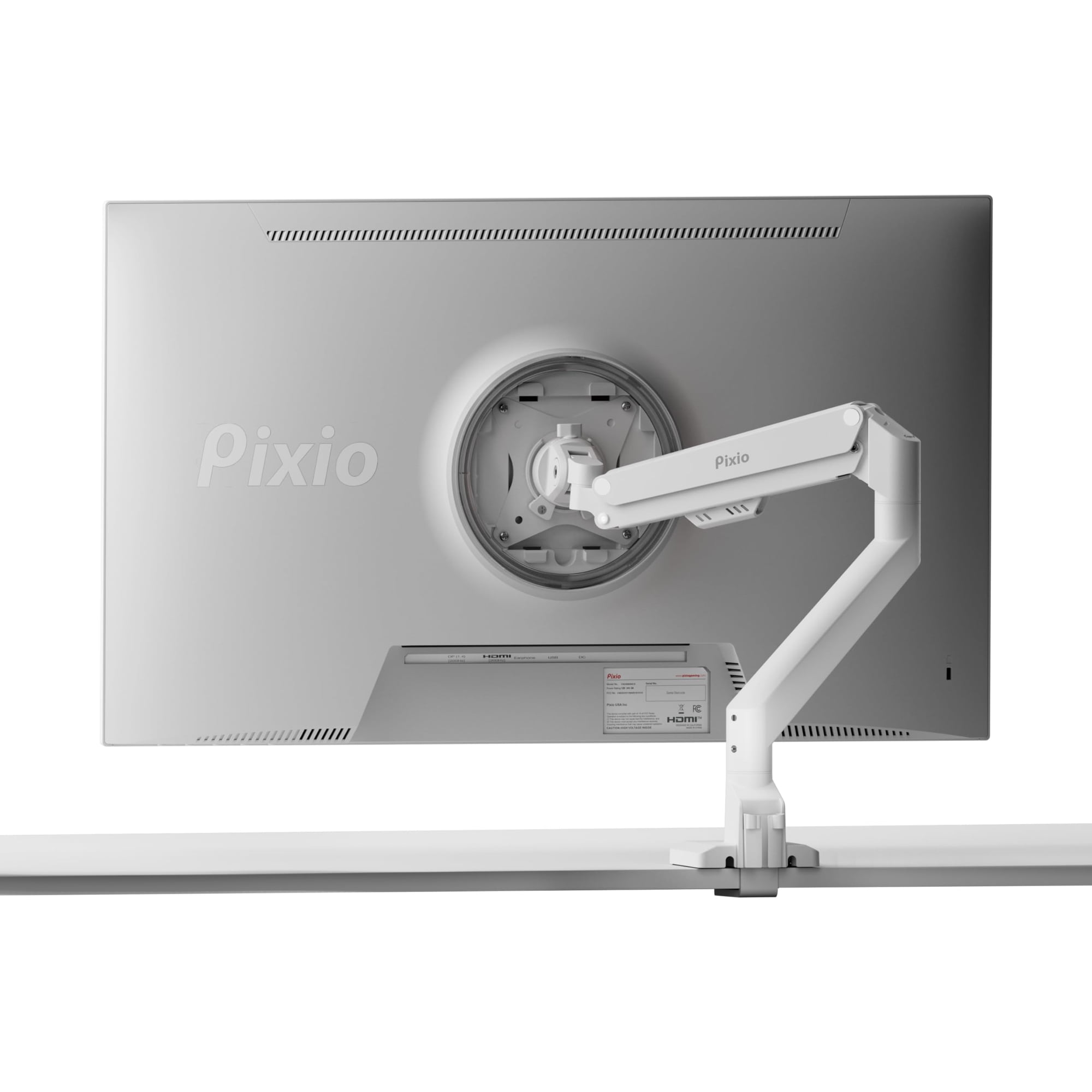 Soporte Para Monitor, Soporte De Escritorio, Pixio Ps1s Wave, Blanco, 32 Pulgadas