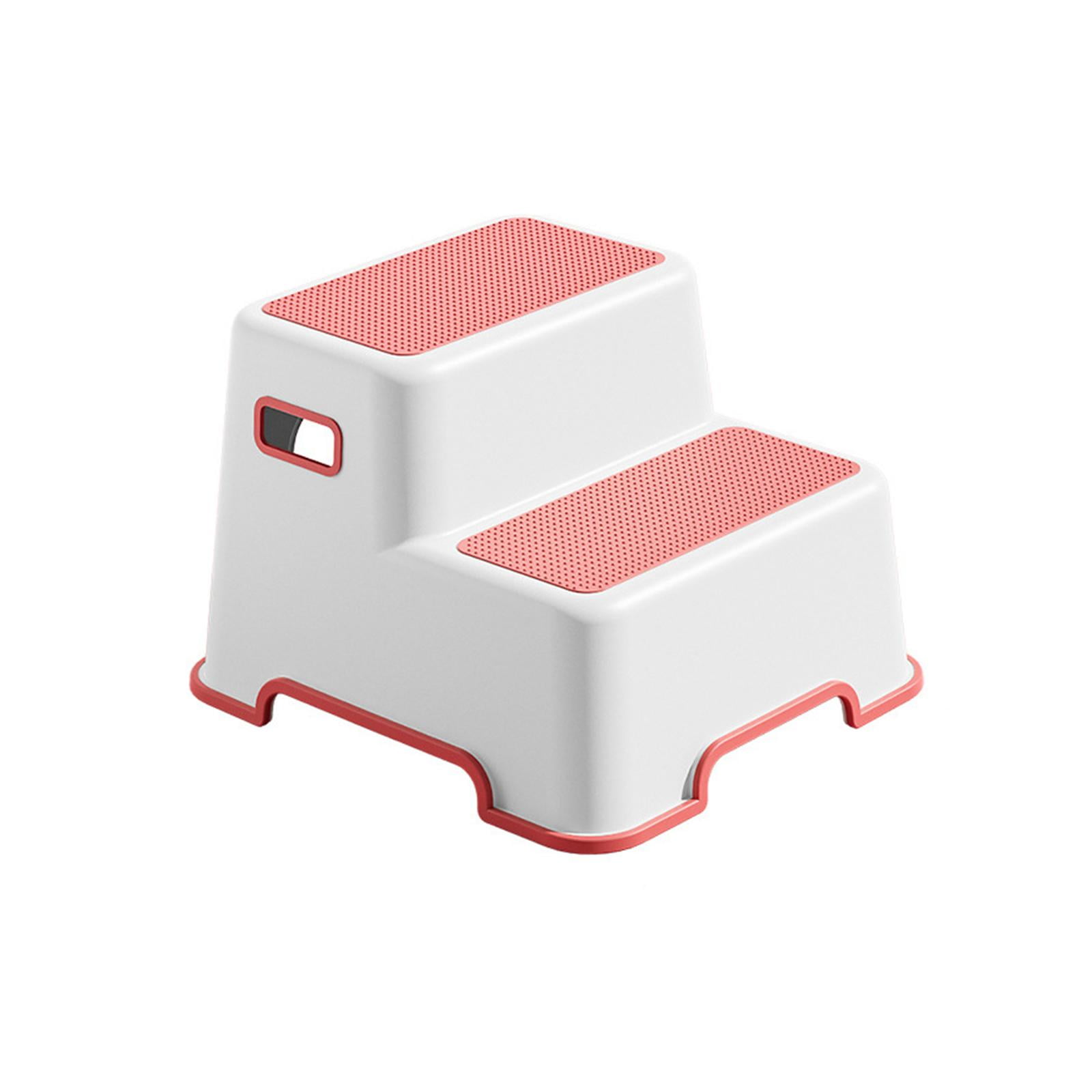 Bothyi - Taburete Escalonado Para Niños, Taburete Para Orinal, Taburete Escalonado Resistente Para Niños Mayores De 1 Año, Rojo