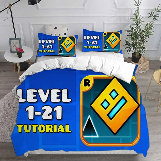 Geometry Dash Bedding Sets Comforter Quilt Bed Cover Duvet Cover Pillow Case Sets Bedroom Decoration Home Textiles