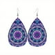 thumbnail image 5 of Bohemian Pattern Leather Earring Teardrop PU Dangle Party Earrings For Women Girls, 5 of 5