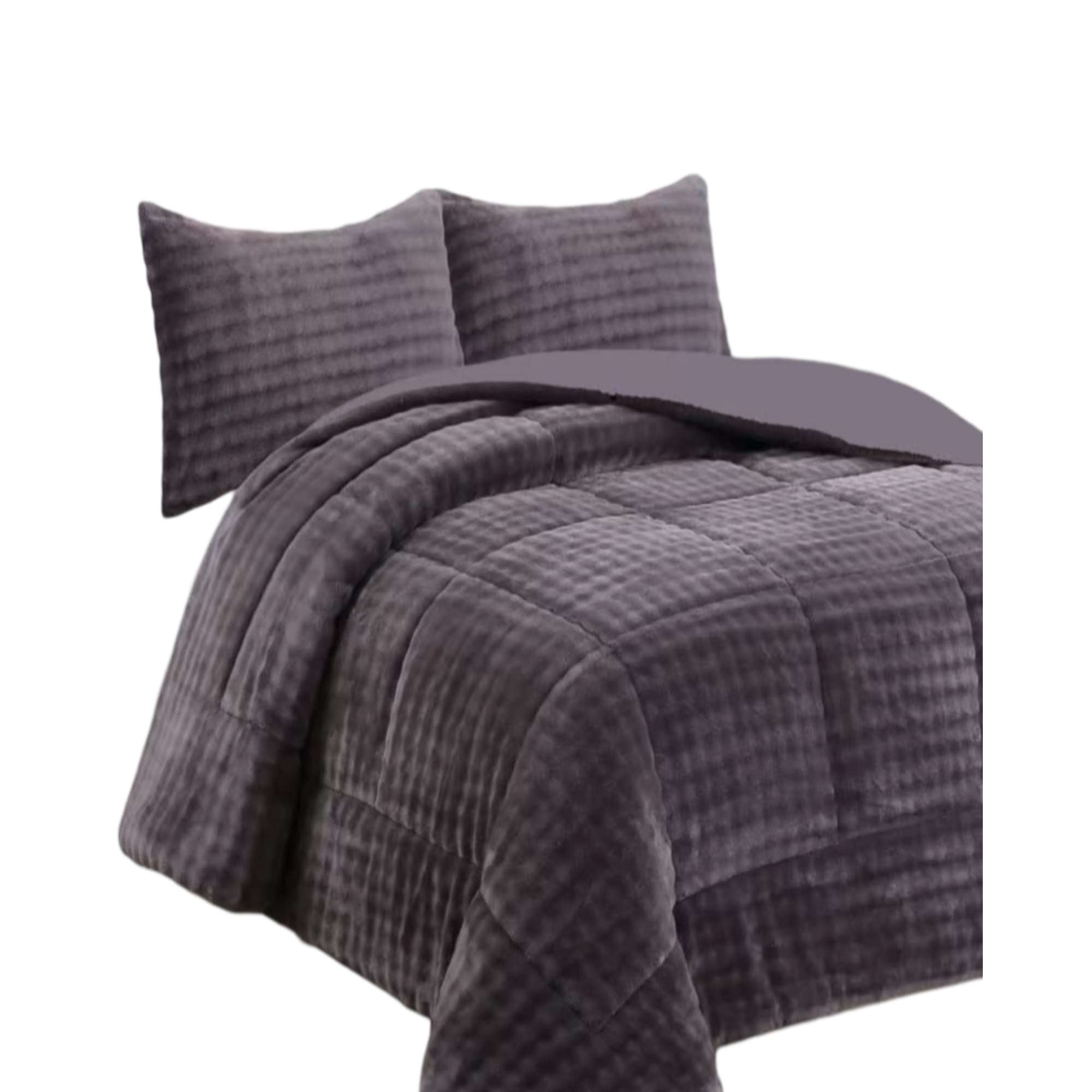 Genérico - Cobertor Con Chiporro 2 Plaza Gris Oscuro