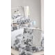 thumbnail image 1 of Cubrecama Sherpa 2 Plazas - Blanco Gris Hojas M905, 1 of 2