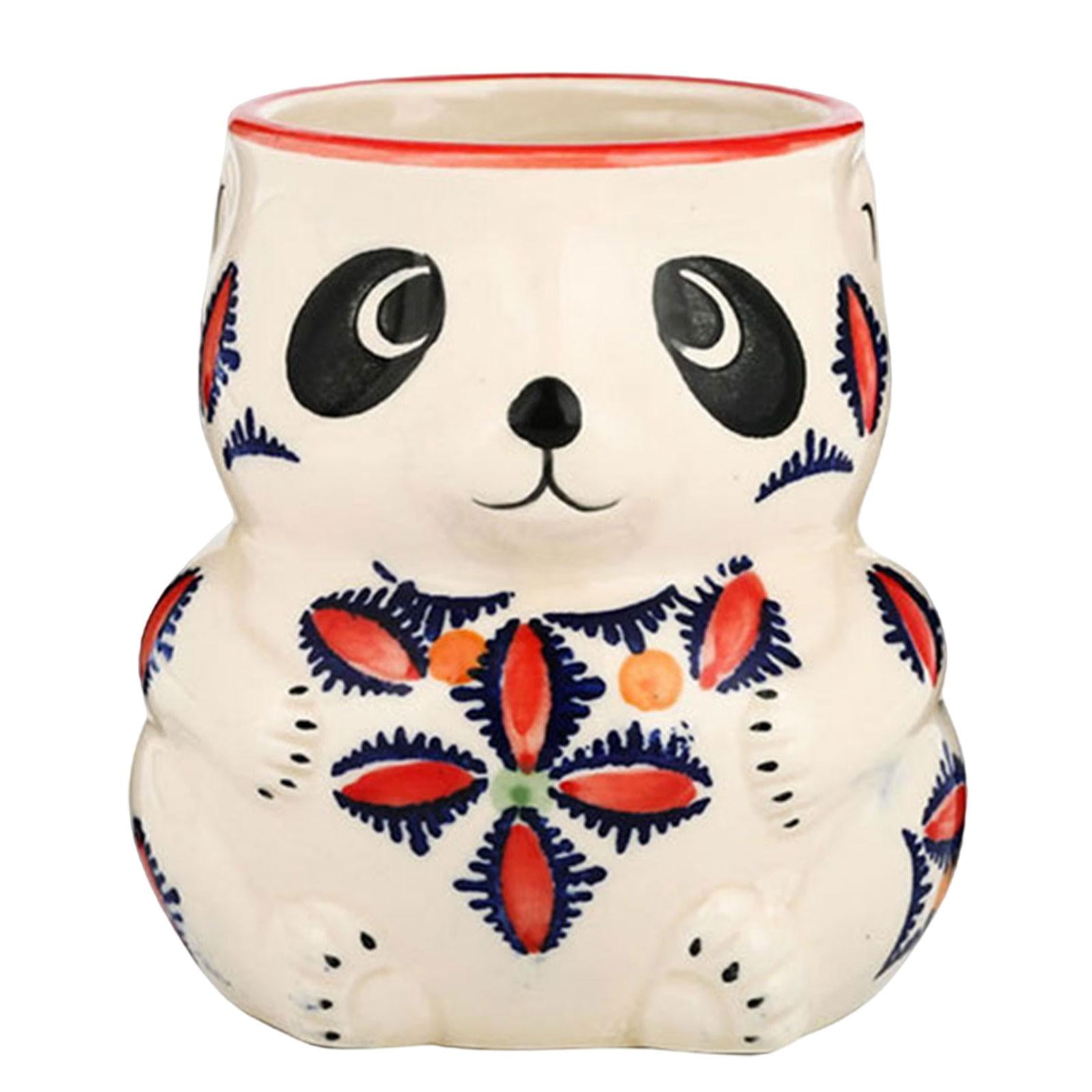 Magideal - Taza Tiki De Cerámica, Copa De Vino Con Forma De Animal, Calidad Premium, Gran Regalo Para Anfitriones, Registros De Bodas Y Regalos Creativos De Panda 480ml
