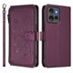 thumbnail image 2 of Funda Cartera Mariposa para [Motorola Edge 50 5G] con Soporte y Cremallera Violeta, 2 of 6