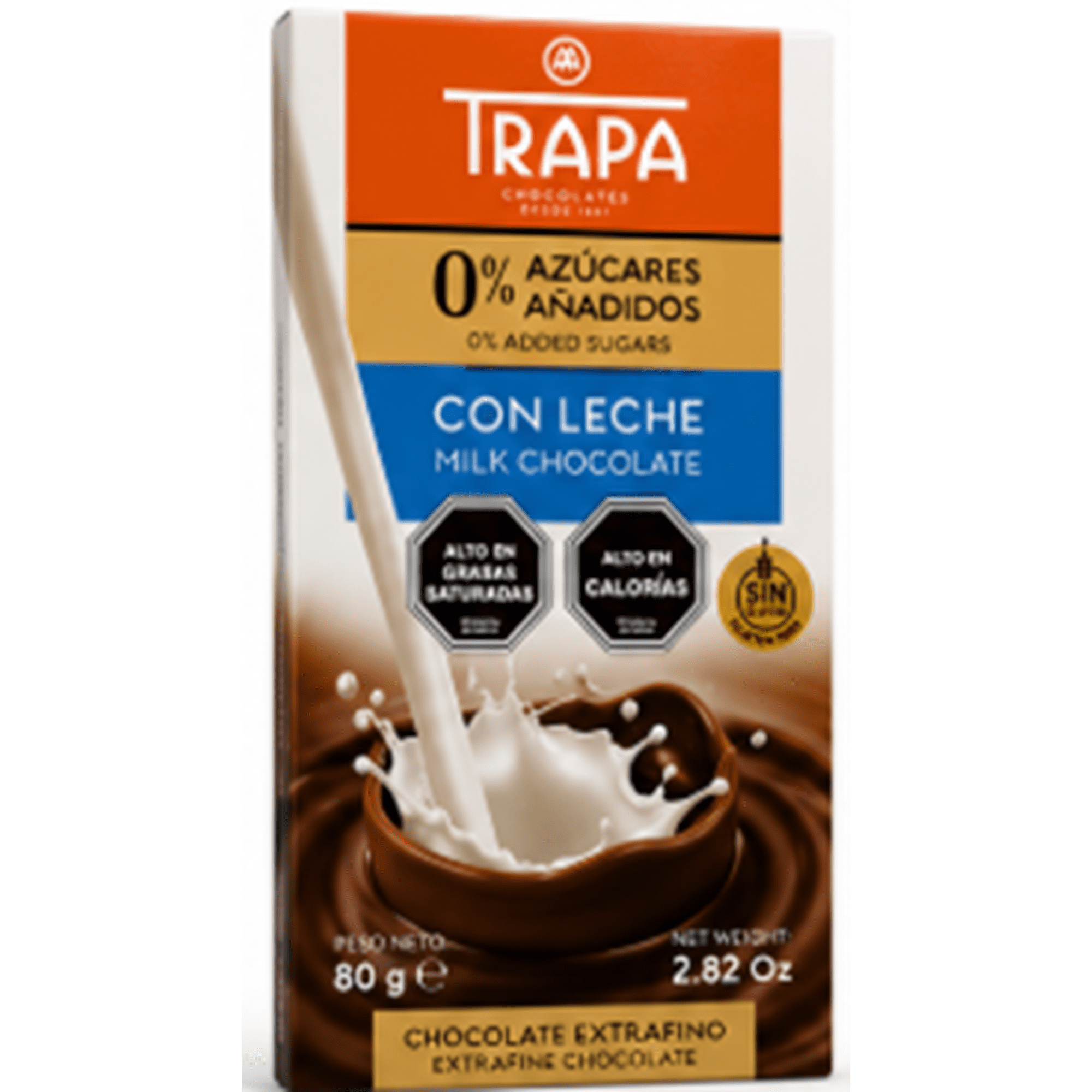 Trapa - Chocolate Collection Con Leche 0% Azúcar Sin Gluten