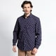 thumbnail image 1 of Camisa Manga Larga Estampada Microprint azul marino XL, 1 of 3