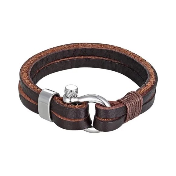 Pulsera de Caballero de Cuero Brown Elegante y Juvenil 2021