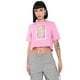 thumbnail image 1 of Polera Mujer Rosado Fun Manga Corta Crop Corona, 1 of 5