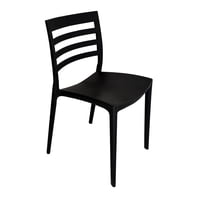 Silla Plástico Apilable Deco Nybro Negra Escandinavia