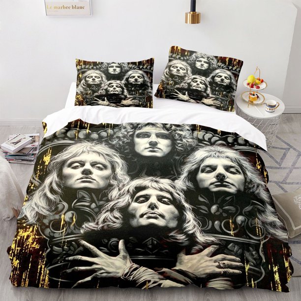 Rock Duvet Cover Pillowcase Bedding Set 3-Piece Bedding Set (1 Duvet Cover + 2 Pillow Shams)
