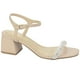 thumbnail image 1 of Sandalia Via Marte Mujer 23-9707 Creme Casual, 1 of 4