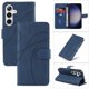 thumbnail image 1 of Funda tipo cartera con tapa para Samsung Galaxy S25 con tarjetero, soporte y cubierta magnética Azul, 1 of 6