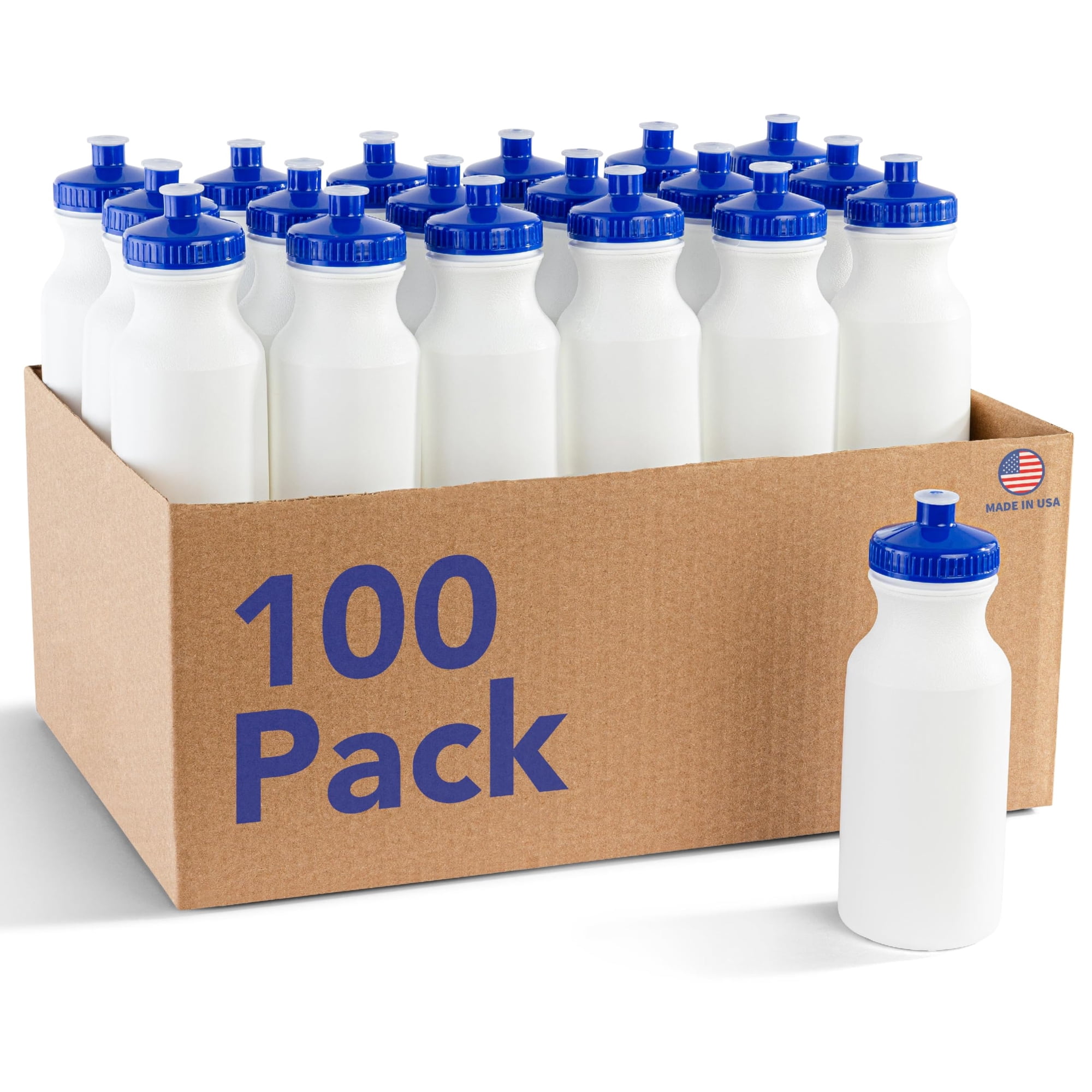 Botellas De Agua Zety, 24 Onzas, 100 Unidades, Sin Bpa, Reutilizables, Transparentes