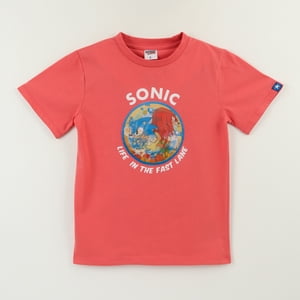 Polera Manga Corta Niño Rojo Life In The Fast Lane Sonic