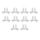 thumbnail image 1 of 10pcs Lstclips Para Entrenamiento De Bajo Estrés 90 Grados Entrenadores De Plantas Bender White, 1 of 5