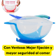 thumbnail image 2 of Set Alimentación Bebé Cuchara Pocillo Con Ventosa Fijación Azul, 2 of 7