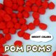 thumbnail image 3 of Pompones MORFEN 150 piezas 2,5 cm Rojo - Materiales de manualidades, 3 of 8