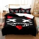 thumbnail image 1 of XOXO Devil Smiling Face Bedding Set Bed Set Aldult Kid Bedroom Duvetcover Sets, 1 of 5
