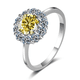 thumbnail image 4 of Anillos de Compromiso para Mujer 1 Uds Color D Anillos de Diamante de Moissanita Anillos de Banda de Boda de Plata Esterlina 925 para Novia Madre con Certificado, 4 of 9