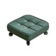 thumbnail image 2 of Taburete Con Ruedas Cuadrado De Baja Altura Asiento De Cuero Pu Robusto Altura Práctica 12 Cm Verde, 2 of 5