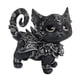 thumbnail image 3 of Figura De Gato Pintada A Mano Con Ojos De Oliva. Estatua De Gato Para Estanterías Y Mesas De Fiesta., 3 of 5